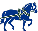 pony in harness line drawing